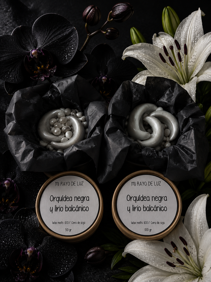 Orquídea y lirio 🖤