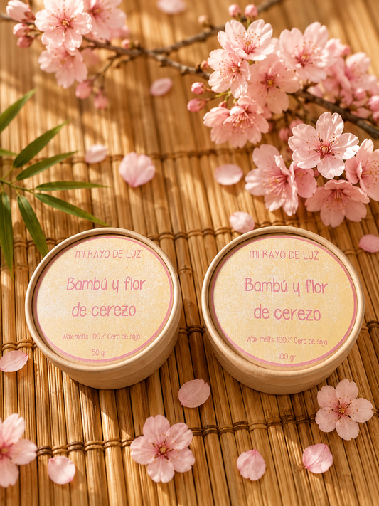Bambú y flor de cerezo 🎋