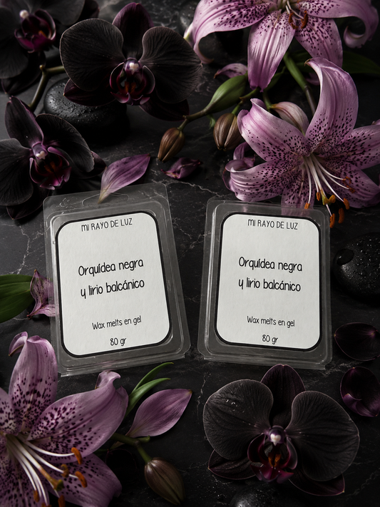 Orquídea y lirio 🖤