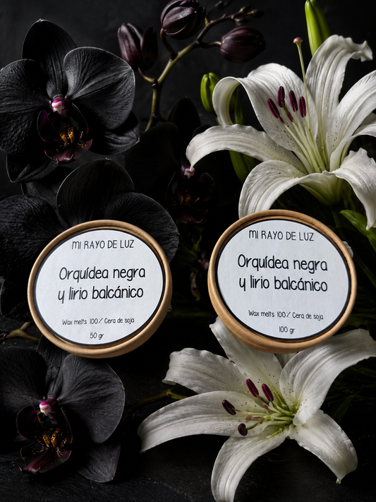 Orquídea y lirio 🖤