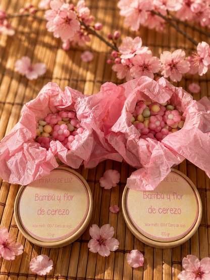 Bambú y flor de cerezo 🎋