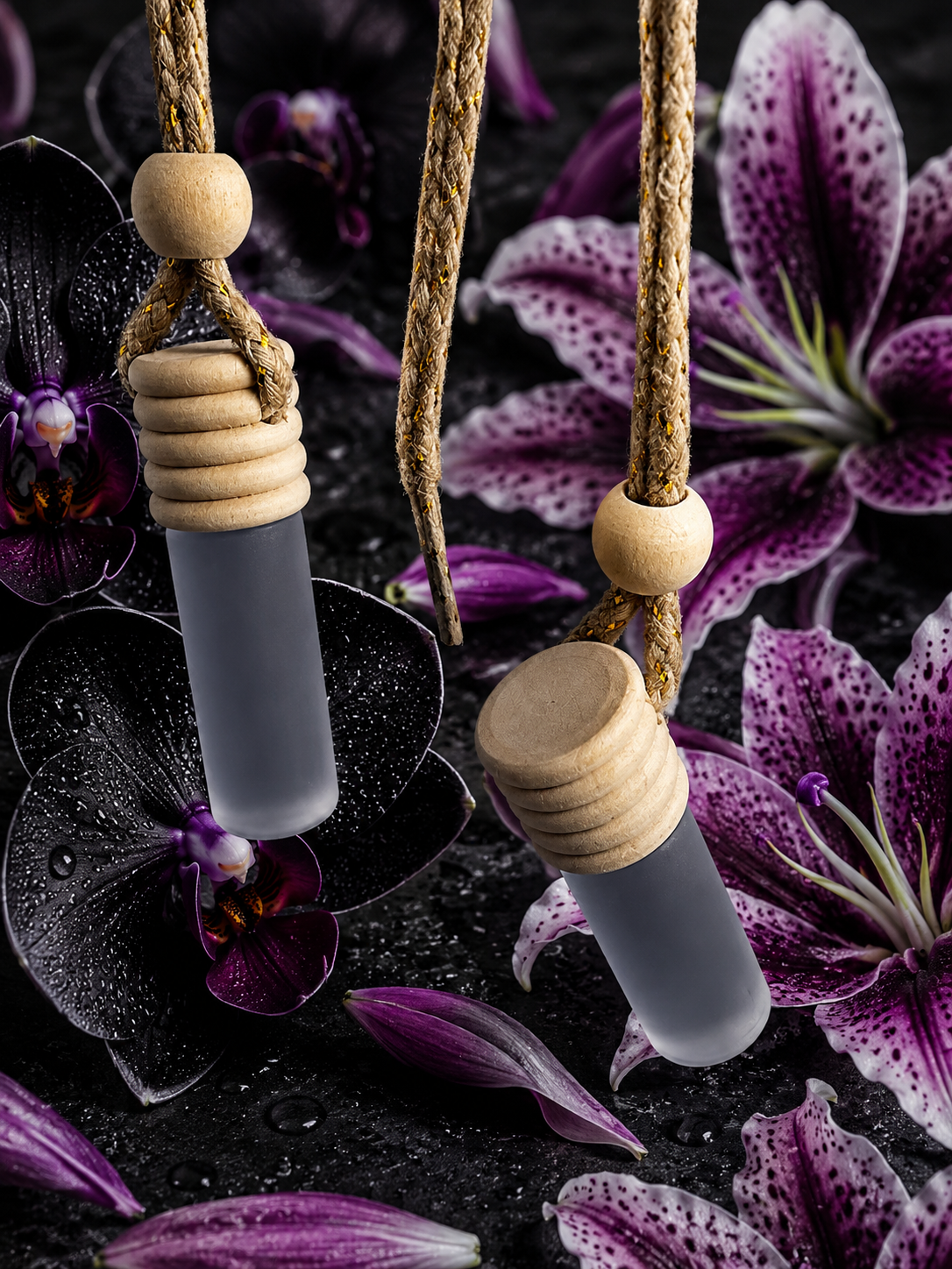 Orquídea y lirio 🖤